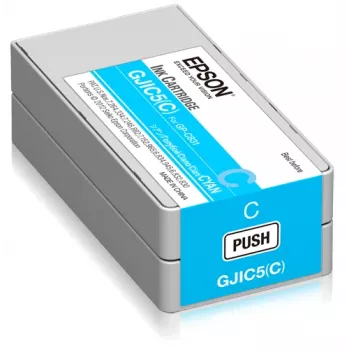 Epson GJIC5(C): atramentová kazeta pre ColorWorks C831 (azúrová) (minimálne množstvo objednávky=10)