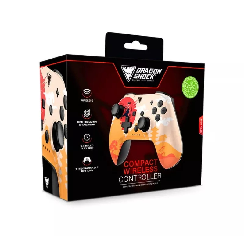 Dragonshock PopTop Compact - gamepad - Nintendo Switch - tlačidlo Späť - D-Pad - tlačidlo Home - tlačidlo Reset - bezdrôtový - Bluetooth - USB Type-C (D