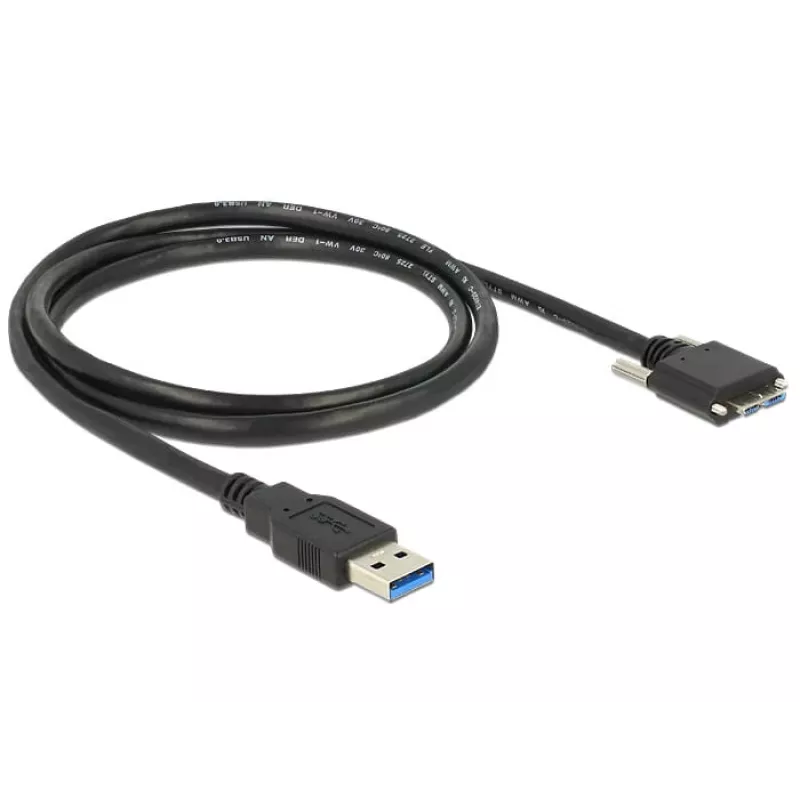 USB kábel DeLOCK 1m USB 3.0 USB 3.2 Gen 1 Micro-USB B čierny
