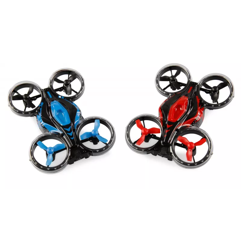 Amewi FightStar Battle Bundle dron červený & modrý — model 25344, na použitie v interiéri/exteriéri, vhodný pre deti od 8 rokov