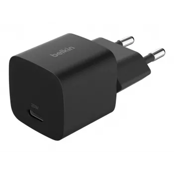 USB-C nabíjačka Belkin BOOSTCHARGE 25W Power Delivery čierna – rýchla USB‑C PD 25W nástenná nabíjačka