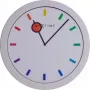 NeXtime hodiny 3048 Color Change, Ø28 cm, nástenné, biela/viacfarebná