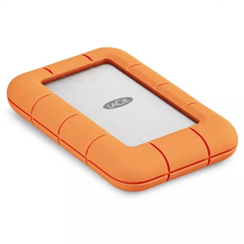 Externé SSD LaCie STND4000400 4 TB USB4 Gen 3x2 Thunderbolt USB Type-C, oranžová/nerez