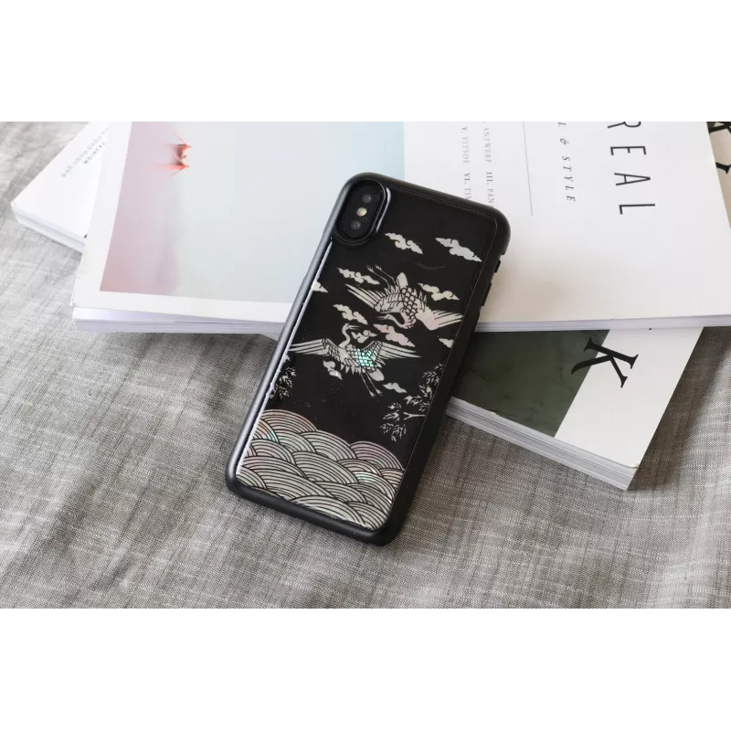iKins Crane puzdro pre iPhone XS/X, čierne, K1697J