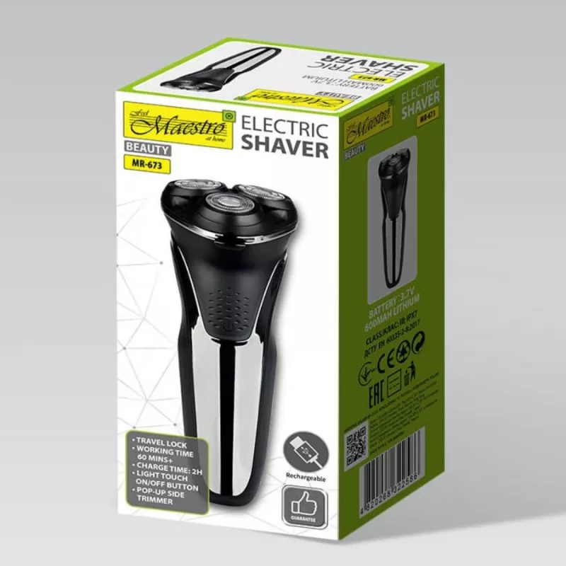 MAESTRO MR-673 USB elektrický holiaci strojček