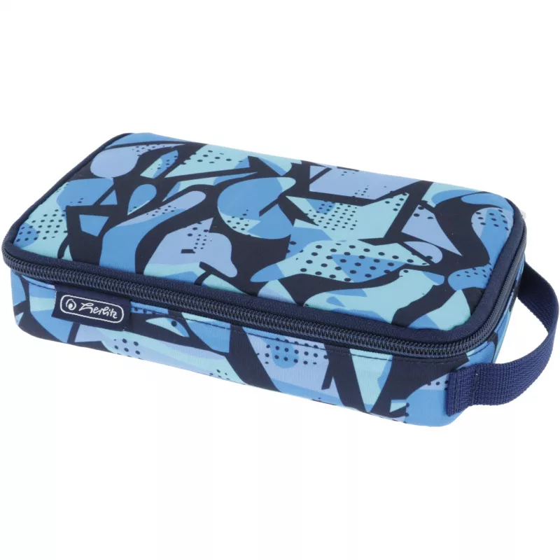 Peračník Herlitz 2 Go CamoBlue polyester modrá 210x130x60mm