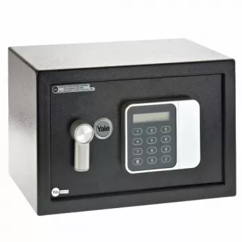 Samostatne stojaci trezor Yale YSG/200/DB2 — oceľ, číselný zámok, 8,6 l, 310×200×200 mm, čierny