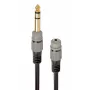 Audio kábel Gembird A-63M35F-0.2M 6,35 mm konektor samec na 3,5 mm konektor samica čierny