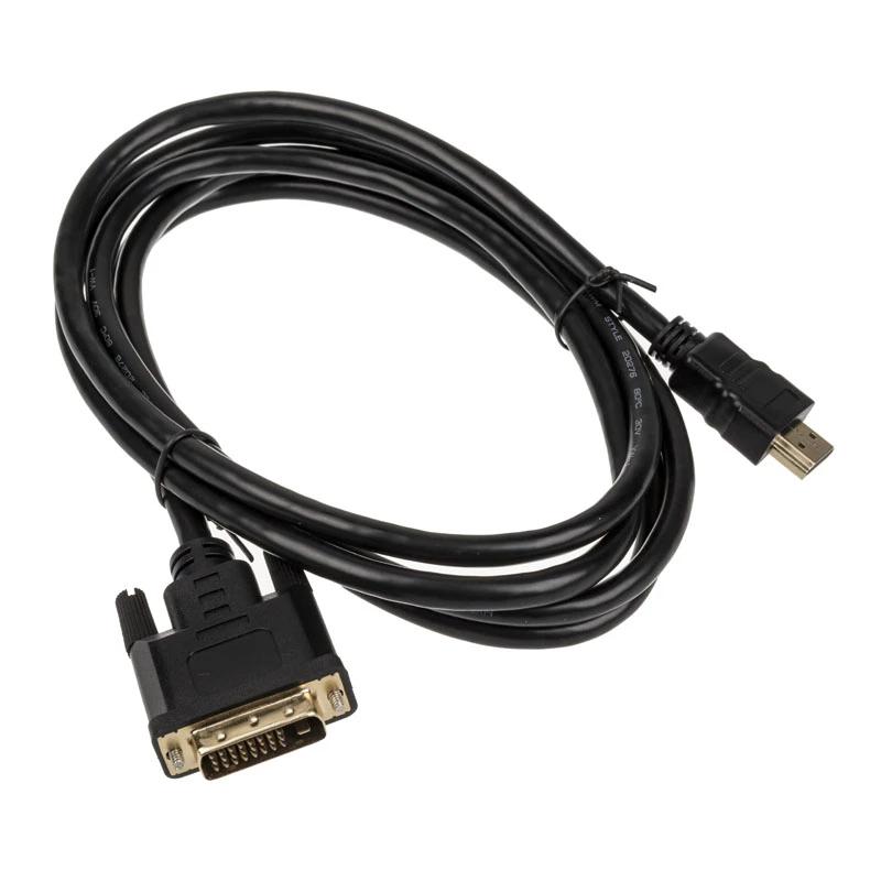 Video kábel adaptér Akasa AK-CBHD06-20BK 2m DVI-D HDMI čierny