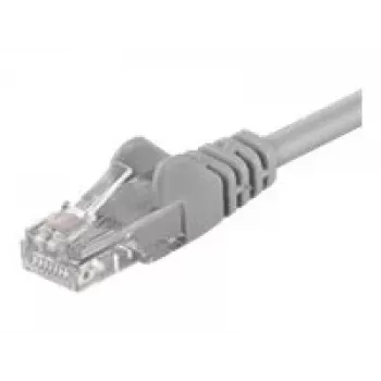 Wentronic Goobay CAT 5e patch kábel, U/UTP, sivý, 15 m - CCA zmes medi (68352)