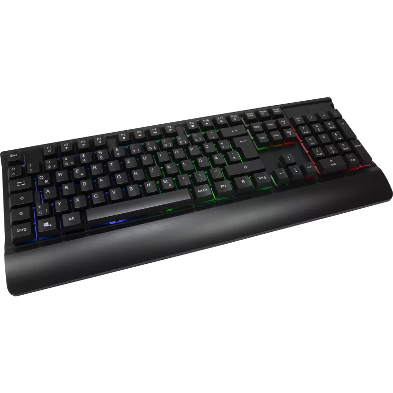 Káblová herná sada klávesnice a myši INTER-TECH KC-3000 RGB s podsvietením, USB port