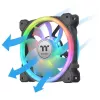 Thermaltake SWAFAN 14 RGB ventilátor, 14 cm, čierny, 500–2000 RPM