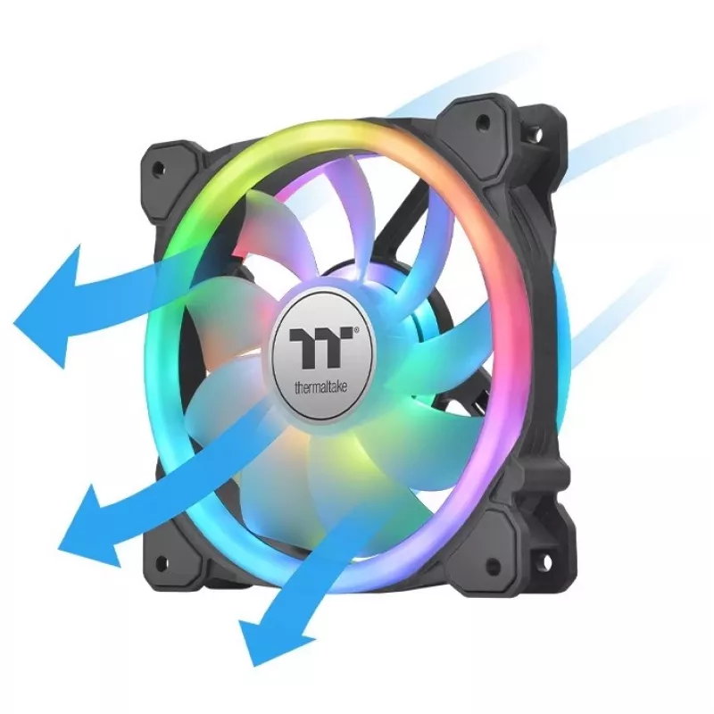 Thermaltake SWAFAN 14 RGB ventilátor, 14 cm, čierny, 500–2000 RPM