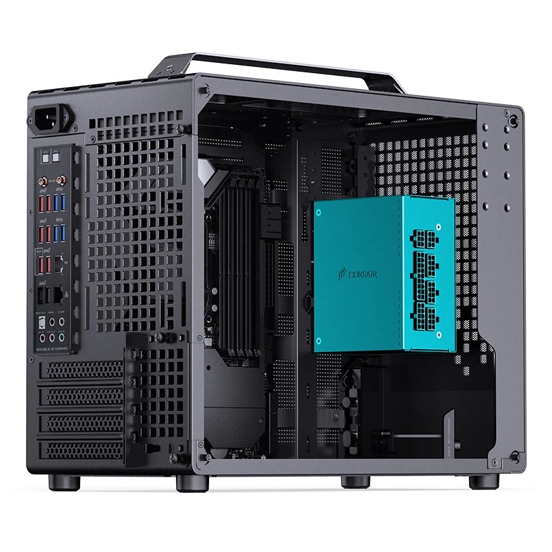 Jonsplus MATX skriňa s rukoväťou Z20 – čierna