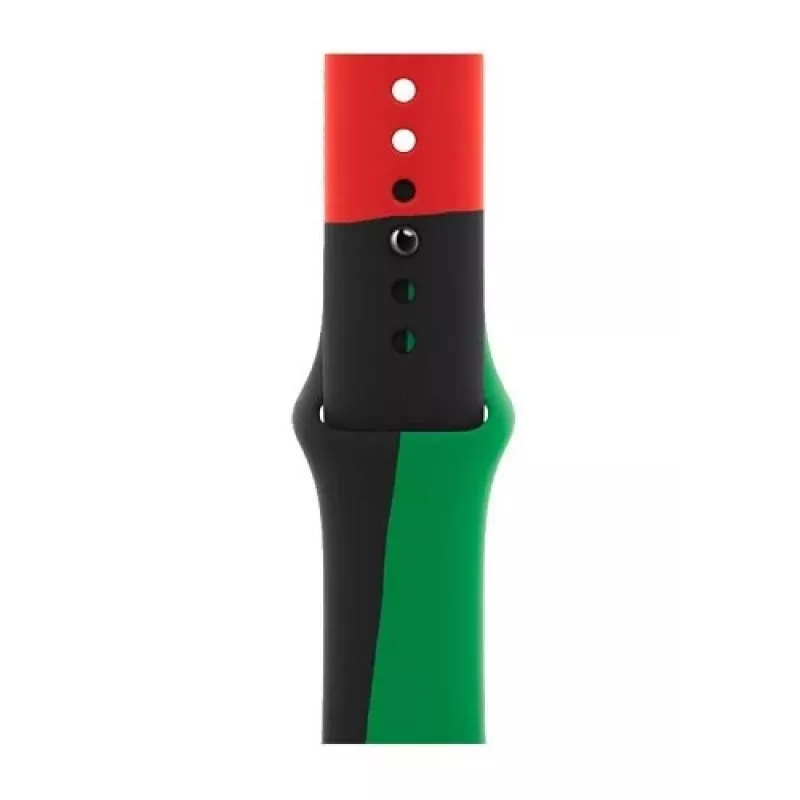 Remienok Apple 40mm čierny Unity Sport Band M/L čierny zelený červený