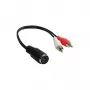Alcasa AD-2CS5B audio kábel 0,2 m 2 x RCA DIN (5-pinový) čierny - červený - biely (AD-2CS5B)
