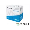 LANBERG sieťový kábel Cat6 U/UTP LCU6-11CU-0305-S, 305 m, 23 AWG, sivý, HDPE plášť