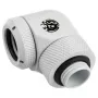 Adaptér 90° G1/4 vonkajší závit na 14 mm hardtube, otočný — BitsPower BP-DWE90RML14, biely