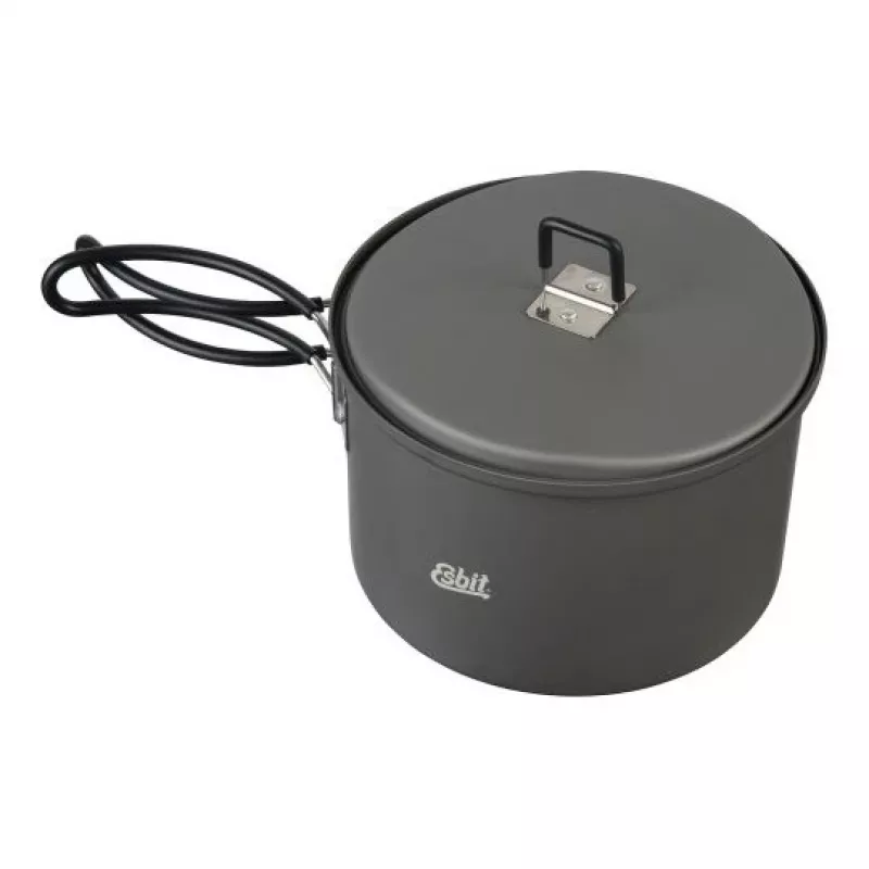 ESBIT PT1600HA kempingový hrniec 1,6 L hliník, čierna