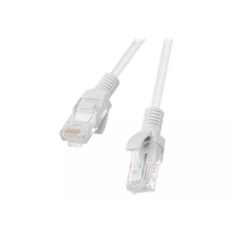 Sieťový kábel LANBERG PCU5-10CC-0100-S RJ-45 Cat5e U/UTP, 1 m, sivý