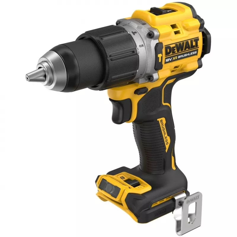 Vŕtačka s pištoľovou rukoväťou DeWalt DCD805NT-XJ — 18 V bezuhlíková, 2000 ot/min, 90 N·m, skľučovadlo 13 mm, 1,34 kg