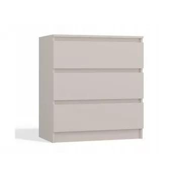 Komoda MALWA M3 od top e shop — 3 zásuvky, 700×750×400 mm, drevotrieska, kašmírový matný povrch