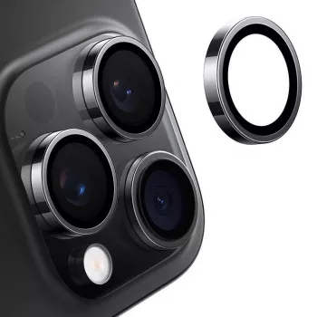 Ochranné sklo na kameru Torras pre iPhone 16 Pro Max — Lensguard, čierne
