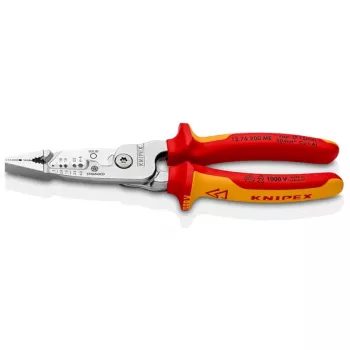 Odizolovač káblov Knipex 13 76 200 ME kapacita odizolovania 6 mm červená nehrdzavejúca oceľ žltá