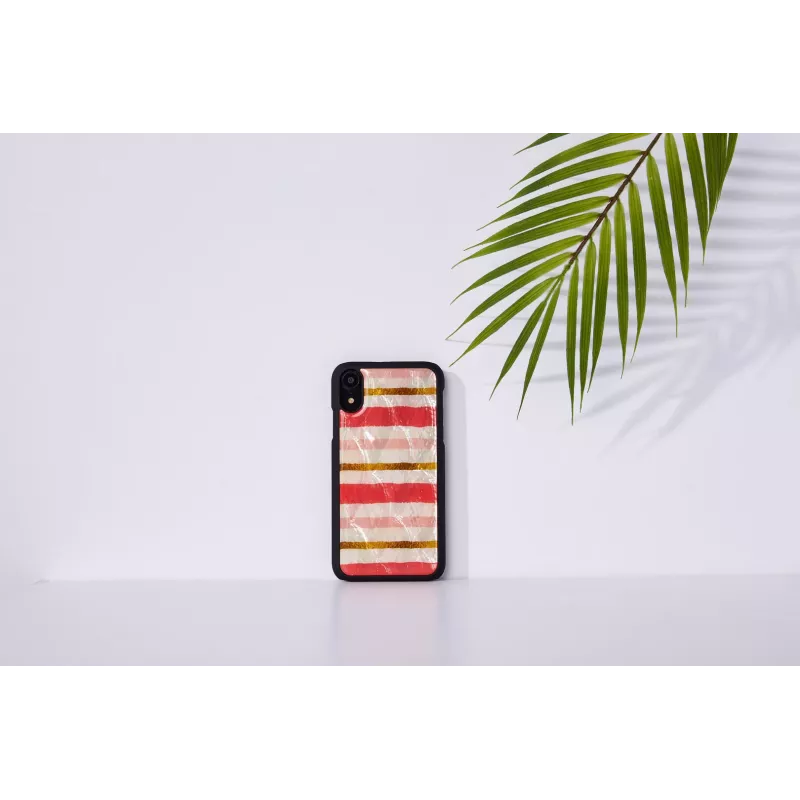Puzdro na smartphone iKins pre iPhone XR — dizajn short cake, čierna