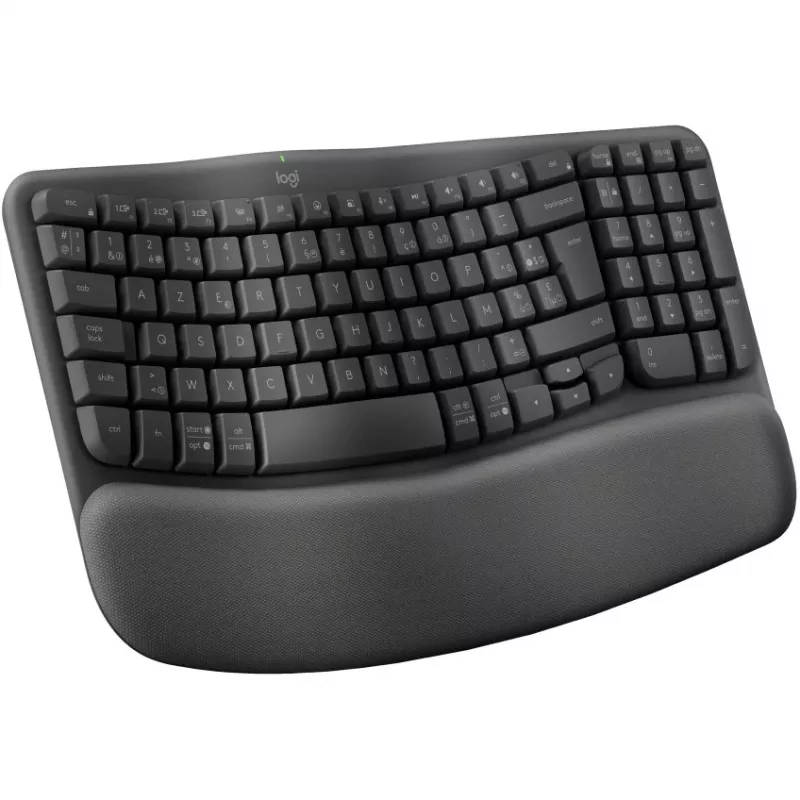 Wave Keys bezdrôtová ergonomická klávesnica - GRAPHITE - NLB - 2.4GHZBT - NA - CENTRAL-419 - UNIVERSAL