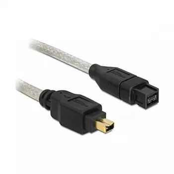 FireWire A/B kábel DeLOCK 82589 2,0 m sivá konektor samec/konektor samec