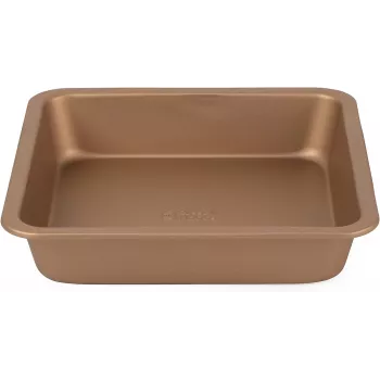 Štvorcová panvica Russell Hobbs RH02148GEU7 22 cm zlatá, nepriľnavá panvica na vyprážanie