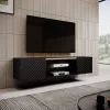 EF ONDA RTV skriňa 180x40x39-58 čierna (stojaca alebo na stenu)