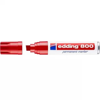 Permanentný marker Edding 800 klinový hrot červený