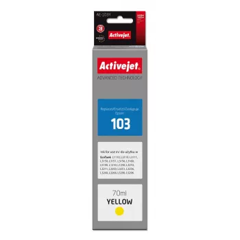 Activejet AE-103Y atrament (náhrada za Epson 103 C13T00S44A; Supreme; 70 ml; žltý)