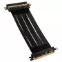 Akasa Riser Black X2 Mark IV Premium PCIe 4.0 x16 riser kábel, 20 cm, AK-CBPE03-20B