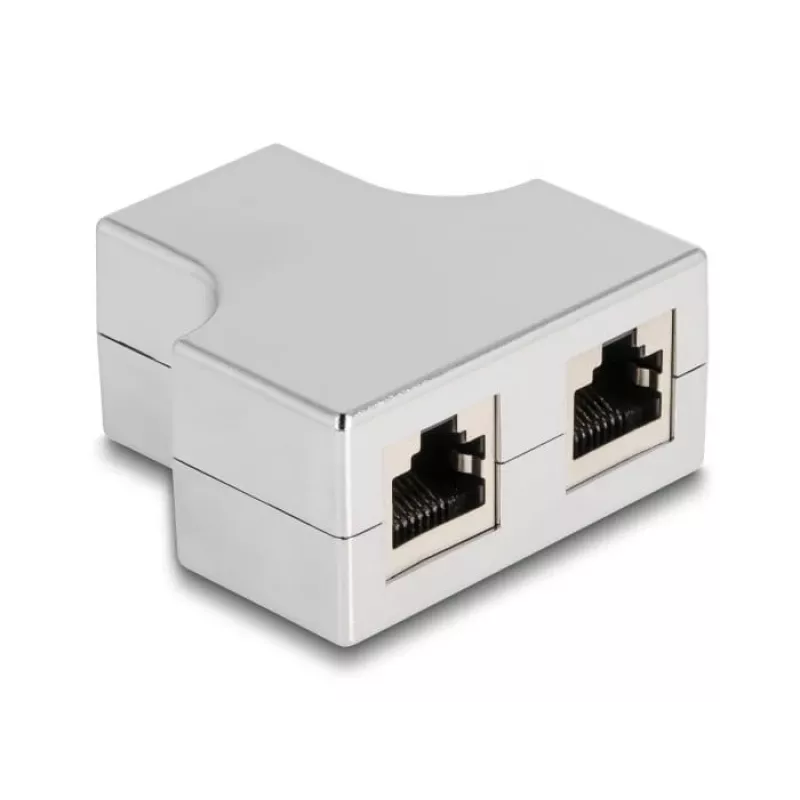 DeLOCK RJ45 splitter T adaptér 1 x RJ45 konektor samica na 2 x RJ45 konektor samica Cat.5e STP