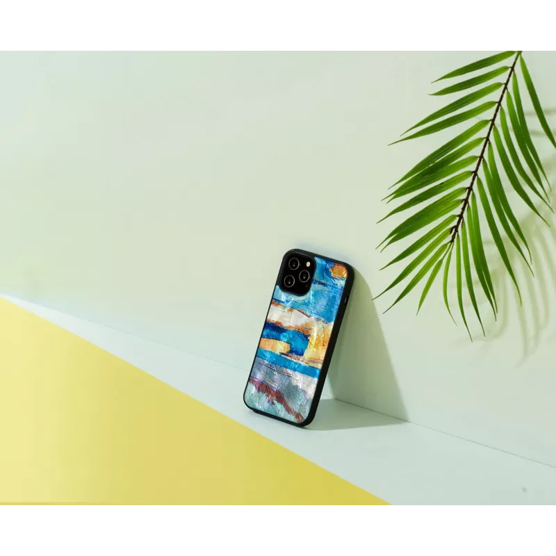 Ochranné puzdro iKins pre Apple iPhone 12 / 12 Pro — nebesky modrá