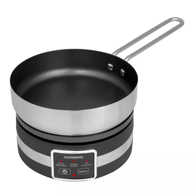 Gastroback 42568 Fondue MultiCook 4in1 a varná doska, 1200 W, hrniec z nehrdzavejúcej ocele 2,3 l, 8 vidličiek