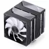 CPU chladič Jonsbo CA80 Dual-Tower, 2×120mm PWM ventilátory, ARGB, čierny