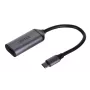 UNITEK V1420A video káblový adaptér 0,15 m USB Type-C HDMI sivý