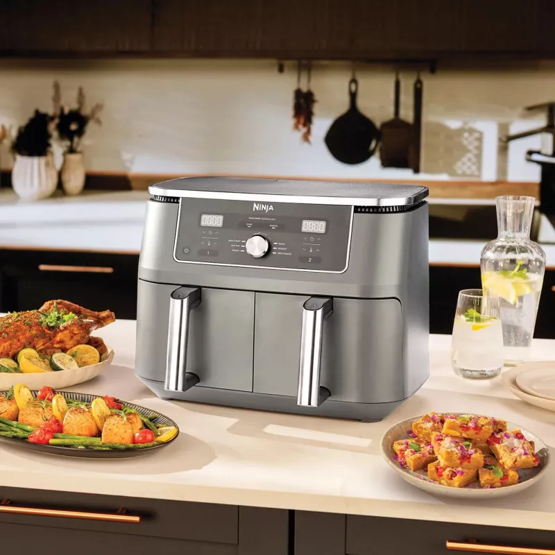Teplovzdušná fritéza Ninja DZ400EU 9,5 L 2470 W sivá Double