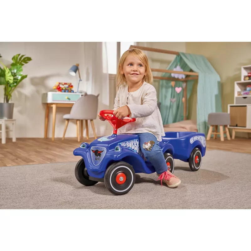 Šmýkacie auto Simba-Dickie BIG Bobby-Car, tlačný pohon, vek 1–5, 4 kolesá, modrá/červená