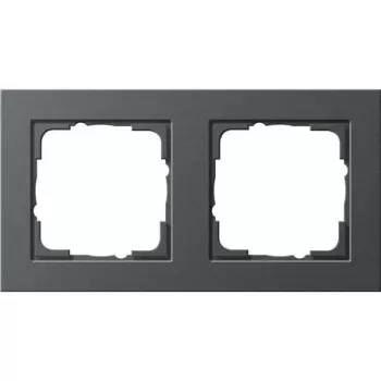 GIRA kryt 0212 23 antracit, bezskrutková krycia doska 80,8×151,9×9,3 mm