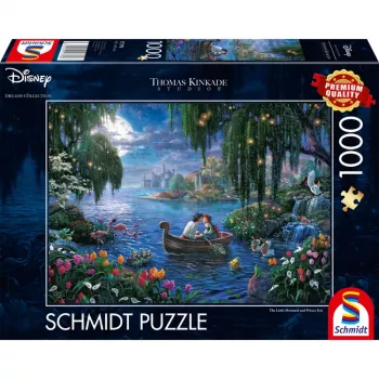Puzzle Schmidt Spiele Thomas Kinkade Studios Disney Dreams Collection Arielle, morská panna a princ Eric 1000 dielikov