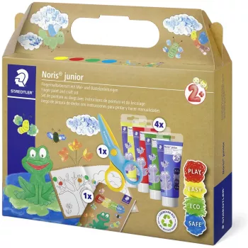 Prstové farby Staedtler 61 C2 umývateľné modrá zelená žltá