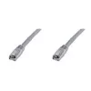 Sieťový kábel Digitus CAT 5e SF/UTP patch kábel RJ-45 Cat5e 10m sivý