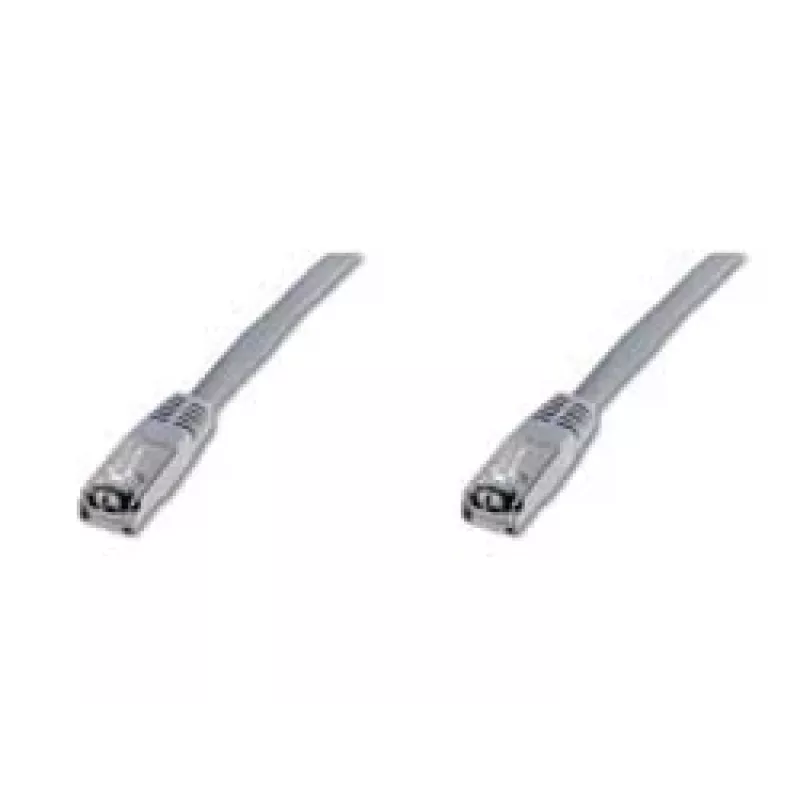 Sieťový kábel Digitus CAT 5e SF/UTP patch kábel RJ-45 Cat5e 10m sivý
