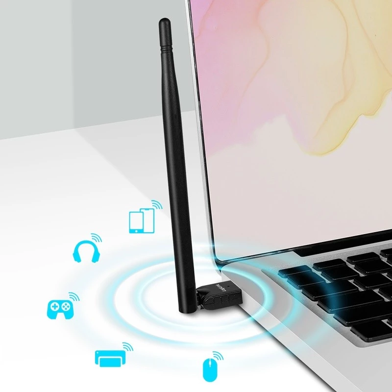 LogiLink USB - Bluetooth 5.3 adaptér s anténou, čierny dosah: 150 m, pripojenie: USB-A konektor samec, Bluetooth - 1 kus (BT0067)