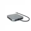 DICOTA D32057 USB Type-C hub 10000 Mbit/s strieborný